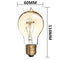 E27 110V/220V 40W A19 23 Anchors Edison Filament Incandescent Bulb