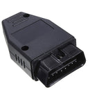 Universal 16 Pin OBD2 Male Connector Plug Adapter Diagnostic Tool