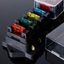 12V Universal Motor 8 Way Circuit Standard Blade Fuse Box Holder