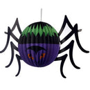 Halloween Amusing Glowing Spider Paper Lantern With LED Candle Yard Decor