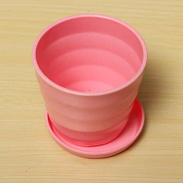 Plastic Thread Flower Pot With Tray Garden Plants Flower Pots
