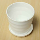 Plastic Thread Flower Pot With Tray Garden Plants Flower Pots