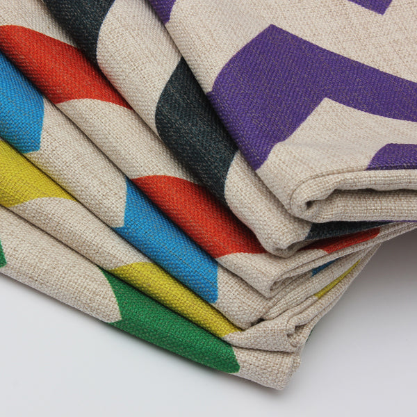 Waves Pattern Linen Pillowcases Home Decorate Sofa Cushions