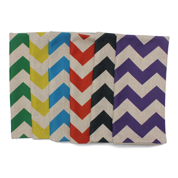 Waves Pattern Linen Pillowcases Home Decorate Sofa Cushions