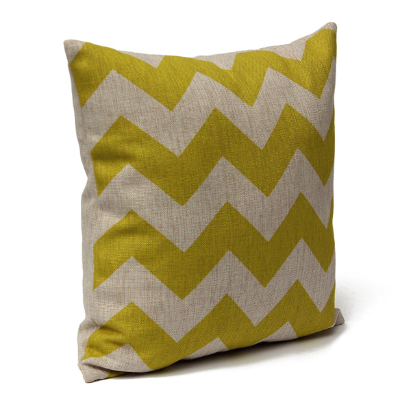 Waves Pattern Linen Pillowcases Home Decorate Sofa Cushions