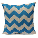 Waves Pattern Linen Pillowcases Home Decorate Sofa Cushions