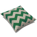 Waves Pattern Linen Pillowcases Home Decorate Sofa Cushions