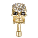 Halloween 3.5mm Diamond Skull Dust Plug Earphone Plug For Cell Phone