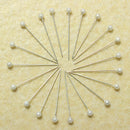 800Pcs Round Pearl Head Pins Weddings Corsage Sewing Pin