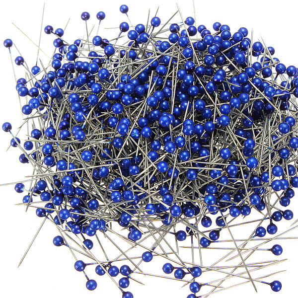 800Pcs Round Pearl Head Pins Weddings Corsage Sewing Pin