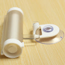 2pcs White Rolling Toothpaste Squeezer Toothpaste Tube Sucker Dispenser