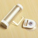2pcs White Rolling Toothpaste Squeezer Toothpaste Tube Sucker Dispenser