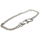 Silver Long Chain Clasp Keyring Metal Waist Belt Keychain