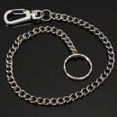 Silver Long Chain Clasp Keyring Metal Waist Belt Keychain