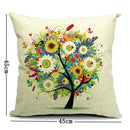 Fresh Life Tree Pillow Case Home Office Car Pillowcase
