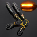 2pcs 9 LED 12V Motorcycle Turn Signal Indicator Lights Amber Lamp Universal