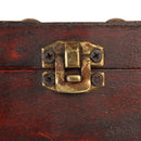 Vintage Wooden Necklace Treasure Jewelry Box Storage Case