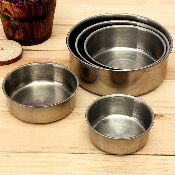 5pcs Stainless Steel Food Container Bowls Crisper Lunch Box