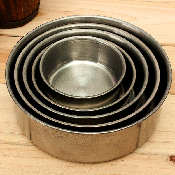 5pcs Stainless Steel Food Container Bowls Crisper Lunch Box