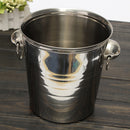 Stainless Steel Ice Bucket Champagne Barrel Beer Wine Cooler Multifunction Bar Tools