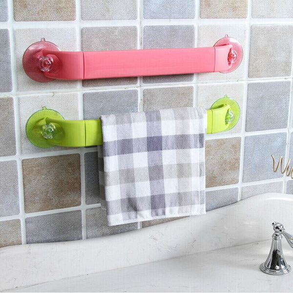 Powerful Sucker Towel Rack Rotatable Bathroom Corner Shelf Racks