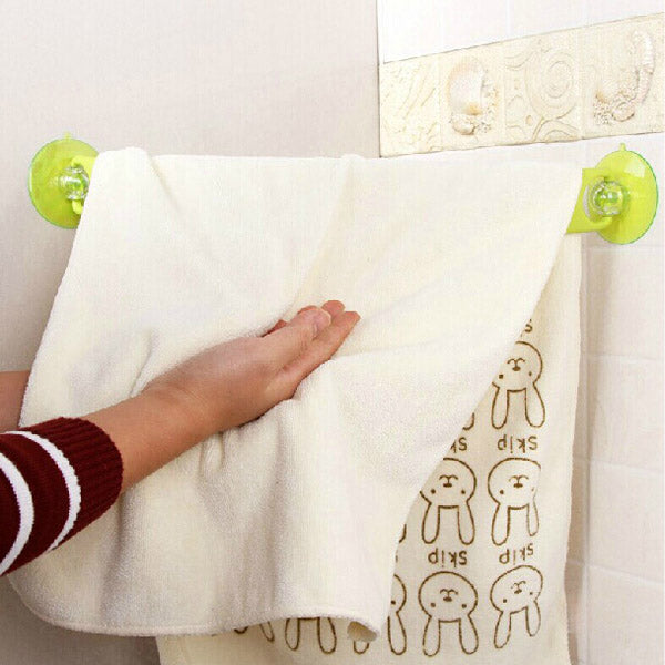 Powerful Sucker Towel Rack Rotatable Bathroom Corner Shelf Racks
