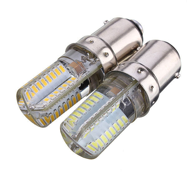 BA15D 2.6W 64 3014 SMD LED Ampoule Light Lamp Silicone Corn Bulb 220V