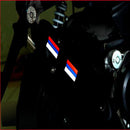 Motorcycle Scooter Reflective Scratch-resistant Strip Decal Tap