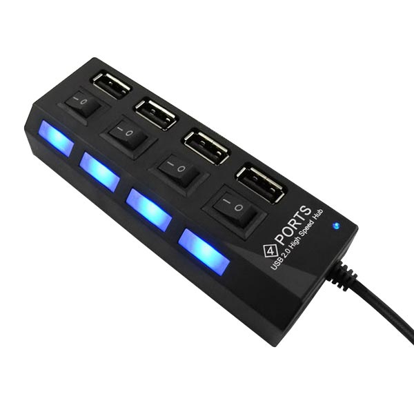 Real 2.0 with Four Independent Switch Usb Hub Platooninsert Hub Line