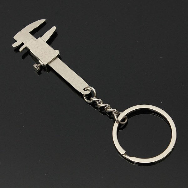 Simulation Slide Ruler Vernier Caliper Model Keyring Key Chain