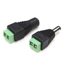 Male Female 12V DC Power Plug Jack Adapter Connector 5.5x2.1mm for CCTV