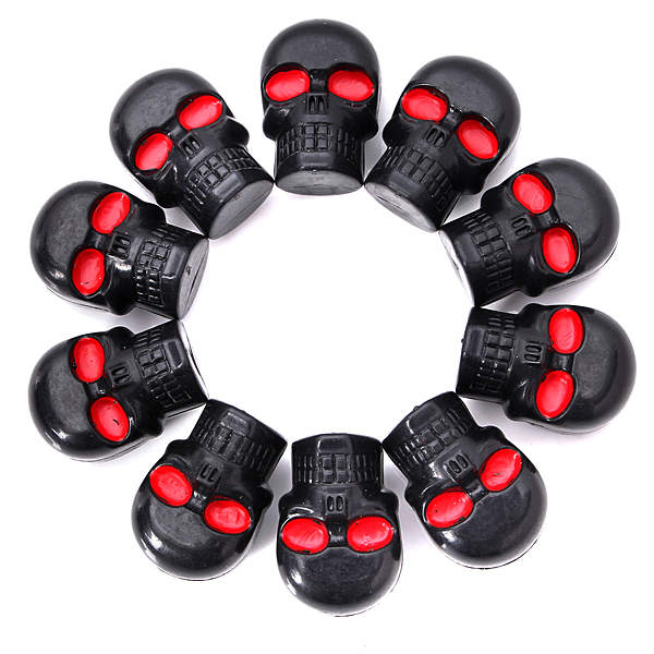 2 Pcs Skull License Plate Screw Bolt