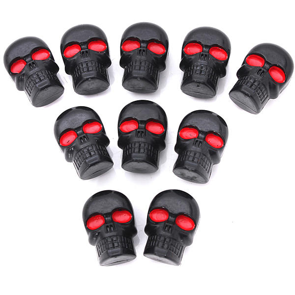 2 Pcs Skull License Plate Screw Bolt