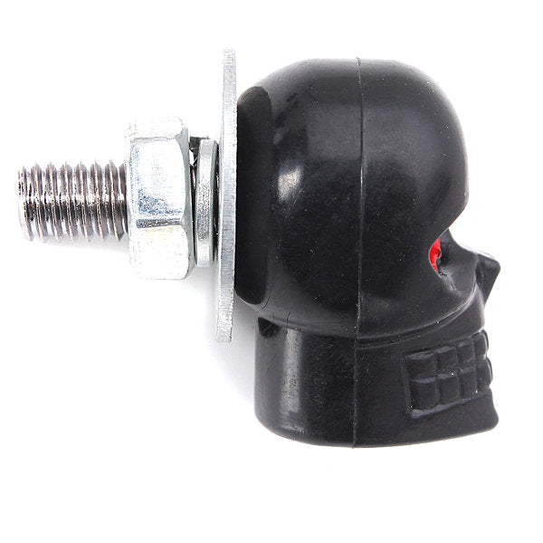 2 Pcs Skull License Plate Screw Bolt