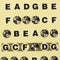 1pc Guitar Fretboard Note Sticker Musical Scale Label Beginner Decal