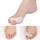 2Pcs Soft Silicone Gel Toe Separators Straightener Corrector Bunion Protector