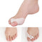 2Pcs Soft Silicone Gel Toe Separators Straightener Corrector Bunion Protector