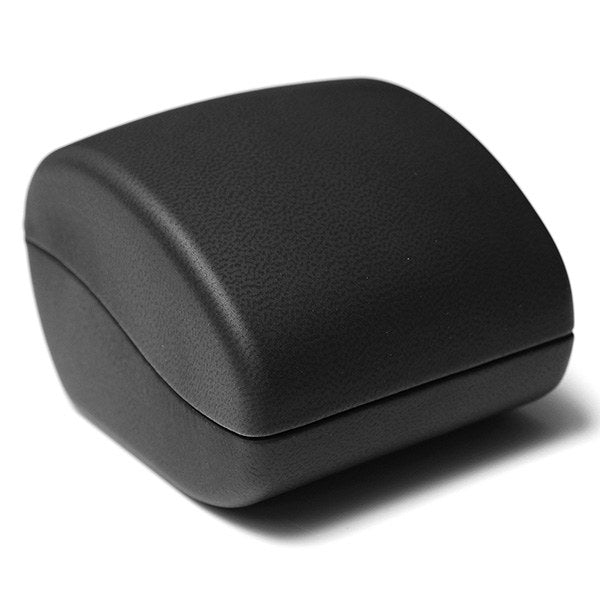 Luxury Black PU Leather LED Lighted Ring Box Jewelry Wedding Gift Case