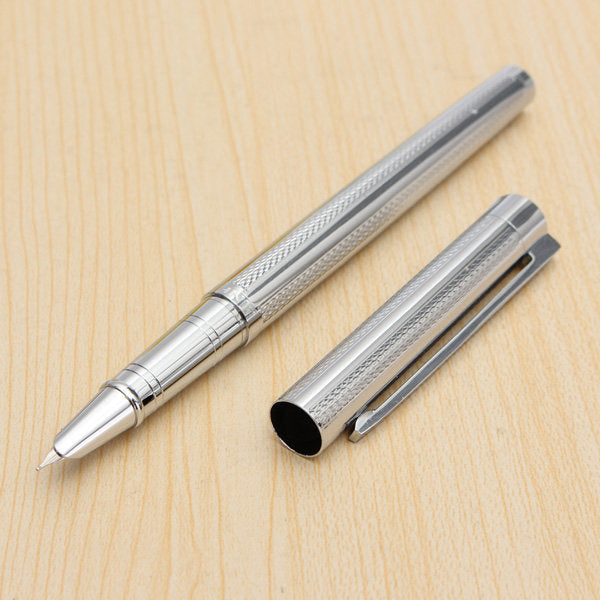JinHao 126 High Quality Silver Fine Nib Metal Fountain Pen