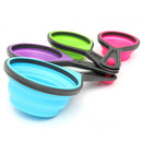 8pcs Silicone Colorful Collapsible Measuring Cups Spoons Kitchen Tool Cream Cooking Gadget