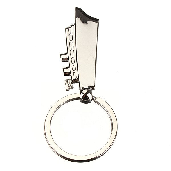 3D Silver Cruises Ship Boat Model Key Chain Metal Keyring Gift