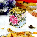 European Vintage Flower Tea Tin Box Candy Box Wedding Gift Case Container Organization