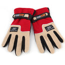 Female Fleece Outdoor Ski Gloves Warm Windproof