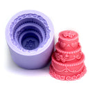 3D 3 Layers Wedding Cake Silicone Mold Fondant Chocolate Mold
