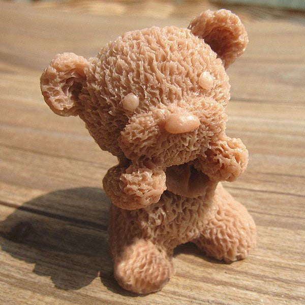 3D Cute Little Bear Silicone Mold Fondant Chocolate Soap Mould Creative Baking Tools