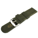 18mm 20mm 22mm 24mm Nylon Polyamides Canvas Black Mental Watch Band
