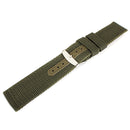 18mm 20mm 22mm 24mm Nylon Polyamides Canvas Black Mental Watch Band