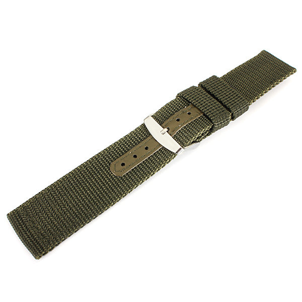18mm 20mm 22mm 24mm Nylon Polyamides Canvas Black Mental Watch Band