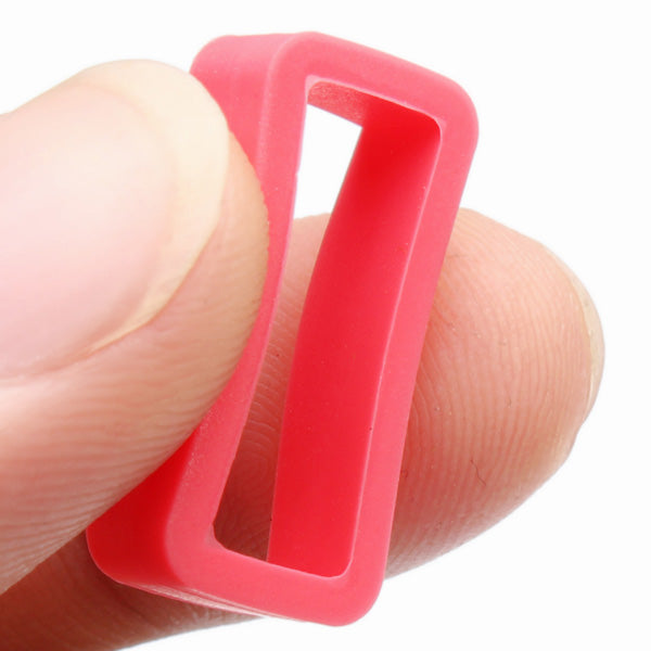 20mm PVC Watch Strap Retaining Hoop Loop Rubber Retainer Buckle Holder