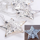 3.6m 12 LED Solar Powered Stars String Fairy Lights Christmas Decor